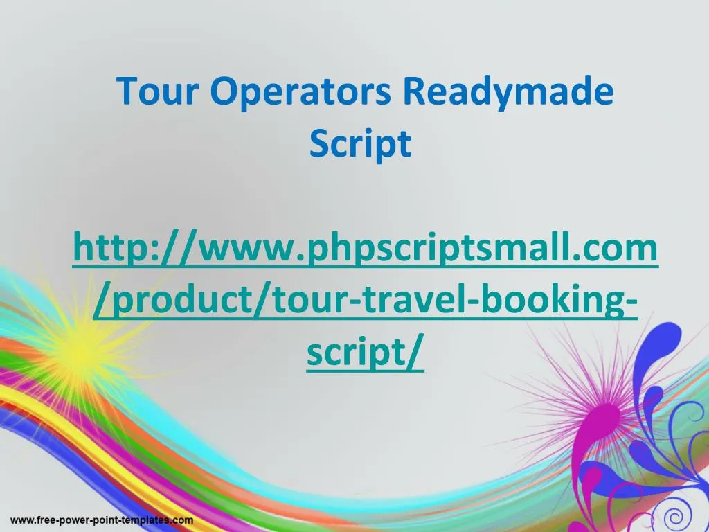 company tour script
