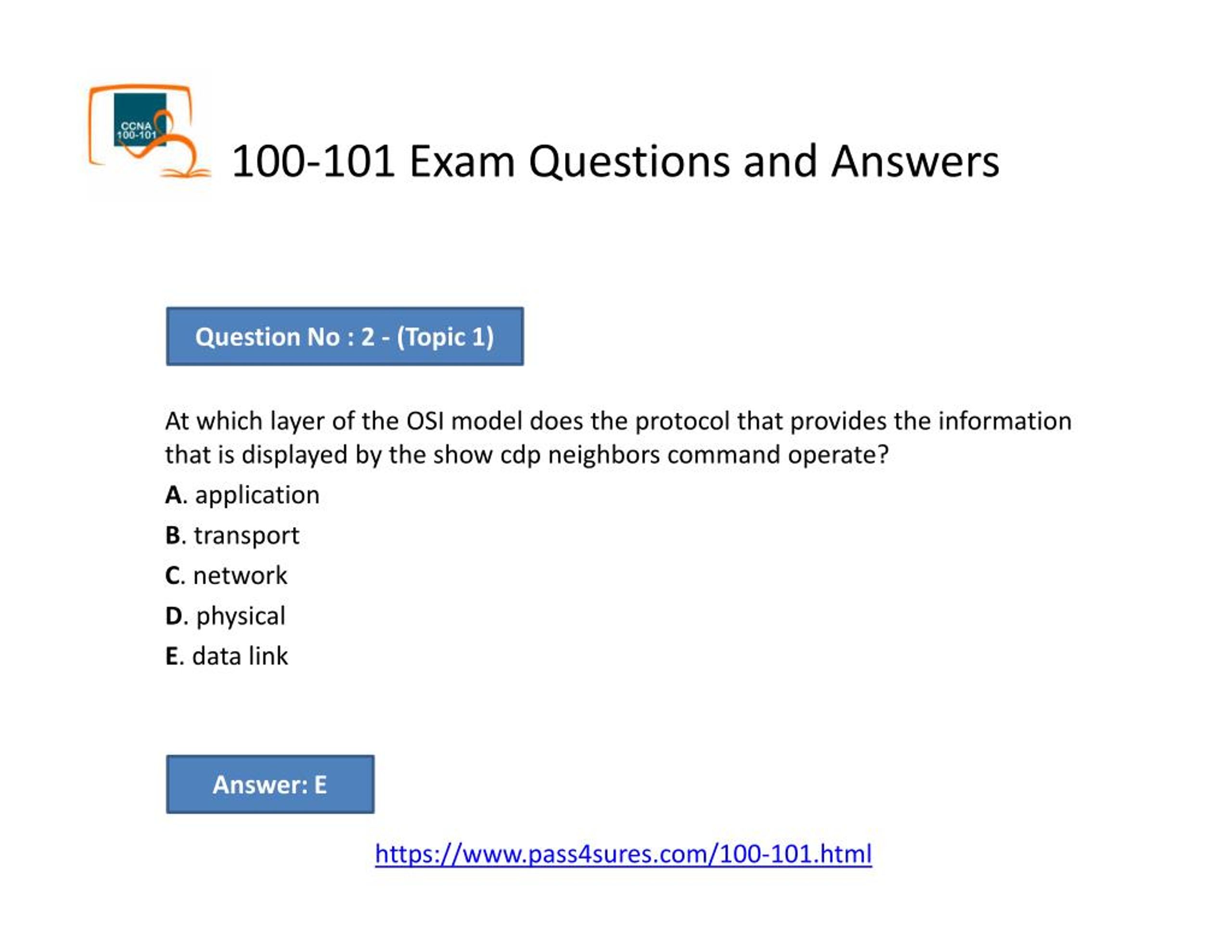 100-101 Examengine