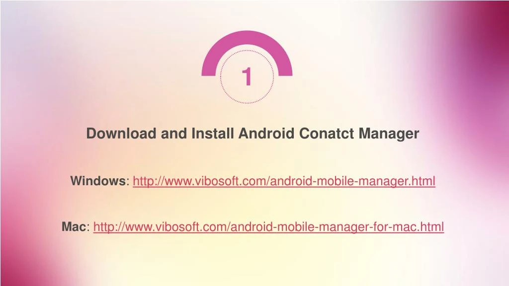 Manage Android Contacts On Pc