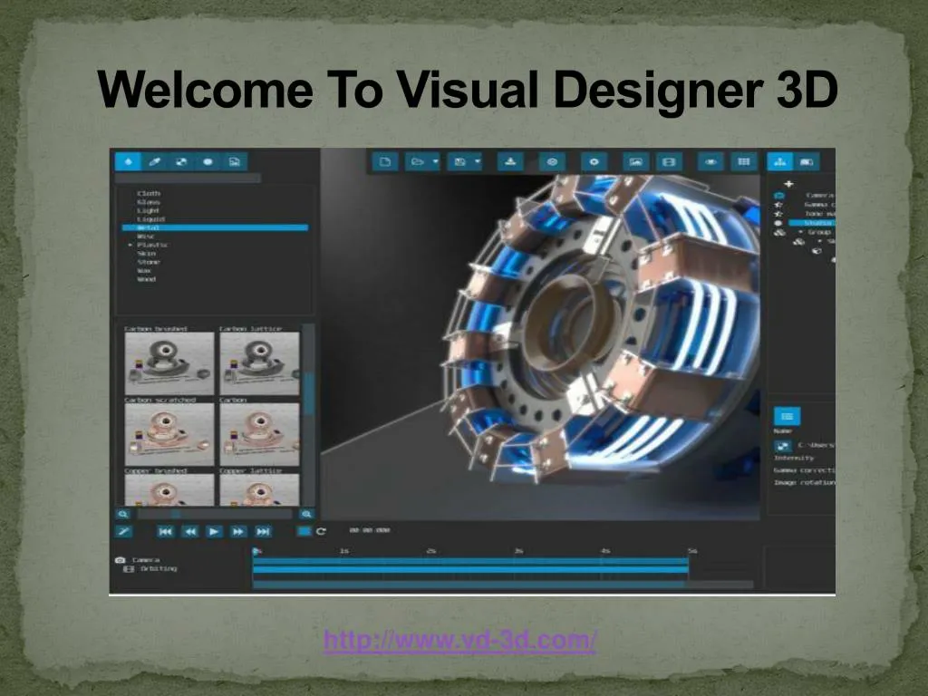 welcome to visual designer 3d n.