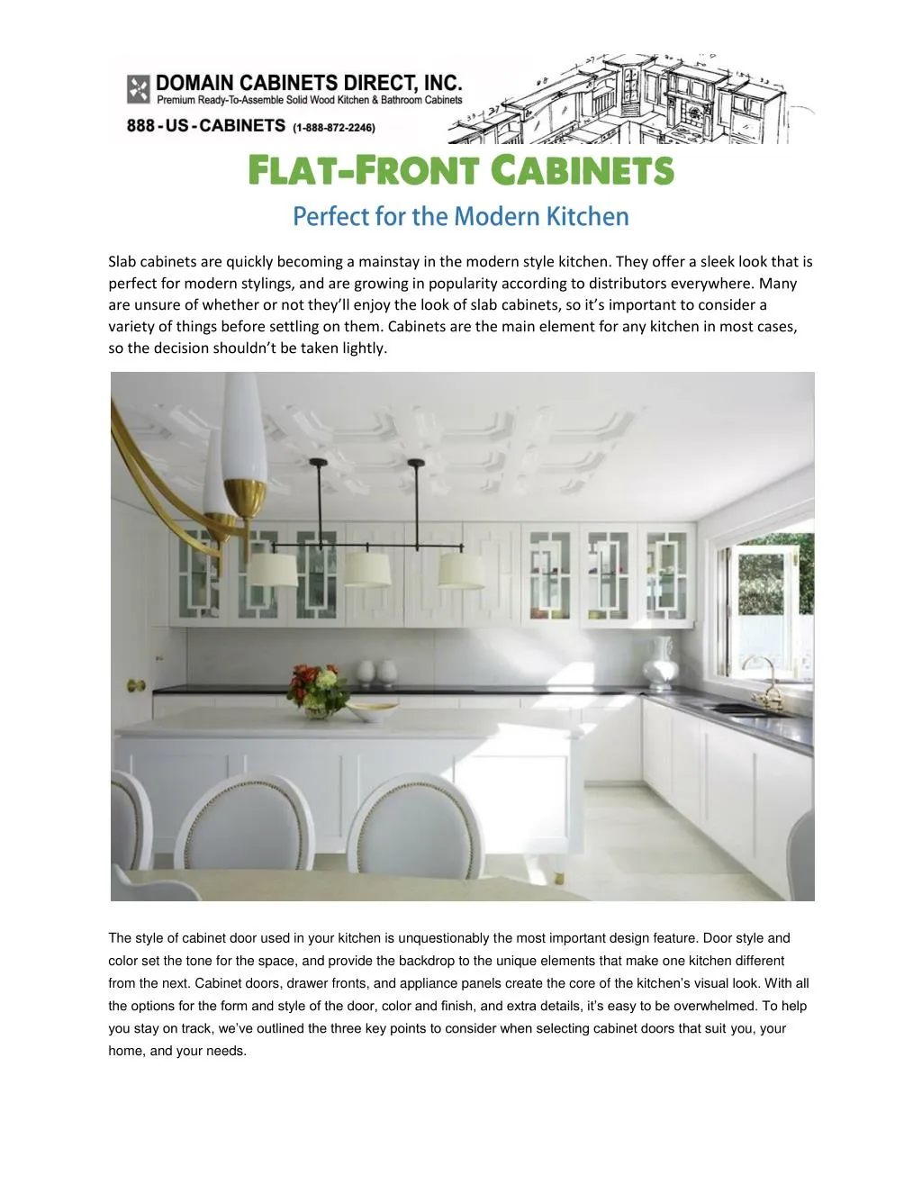 Ppt Flat Front Cabinets Perfect For The Modern Kitchen