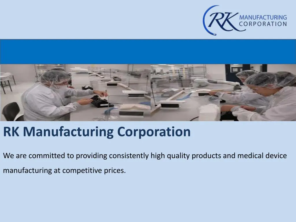 PPT Services of medical manufacturing companies PowerPoint