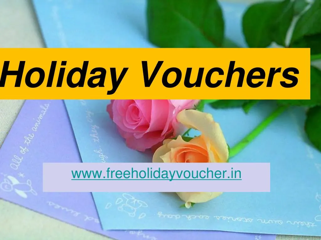 holiday vouchers n.