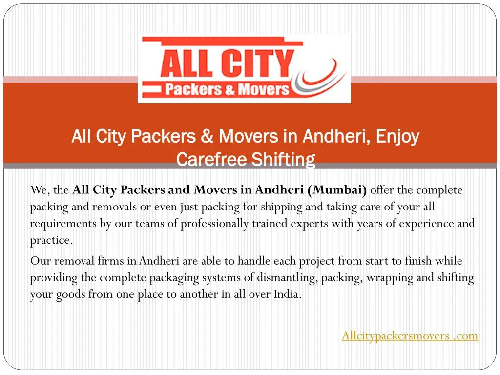 all city packers movers in andheri enjoy carefree shifting n.