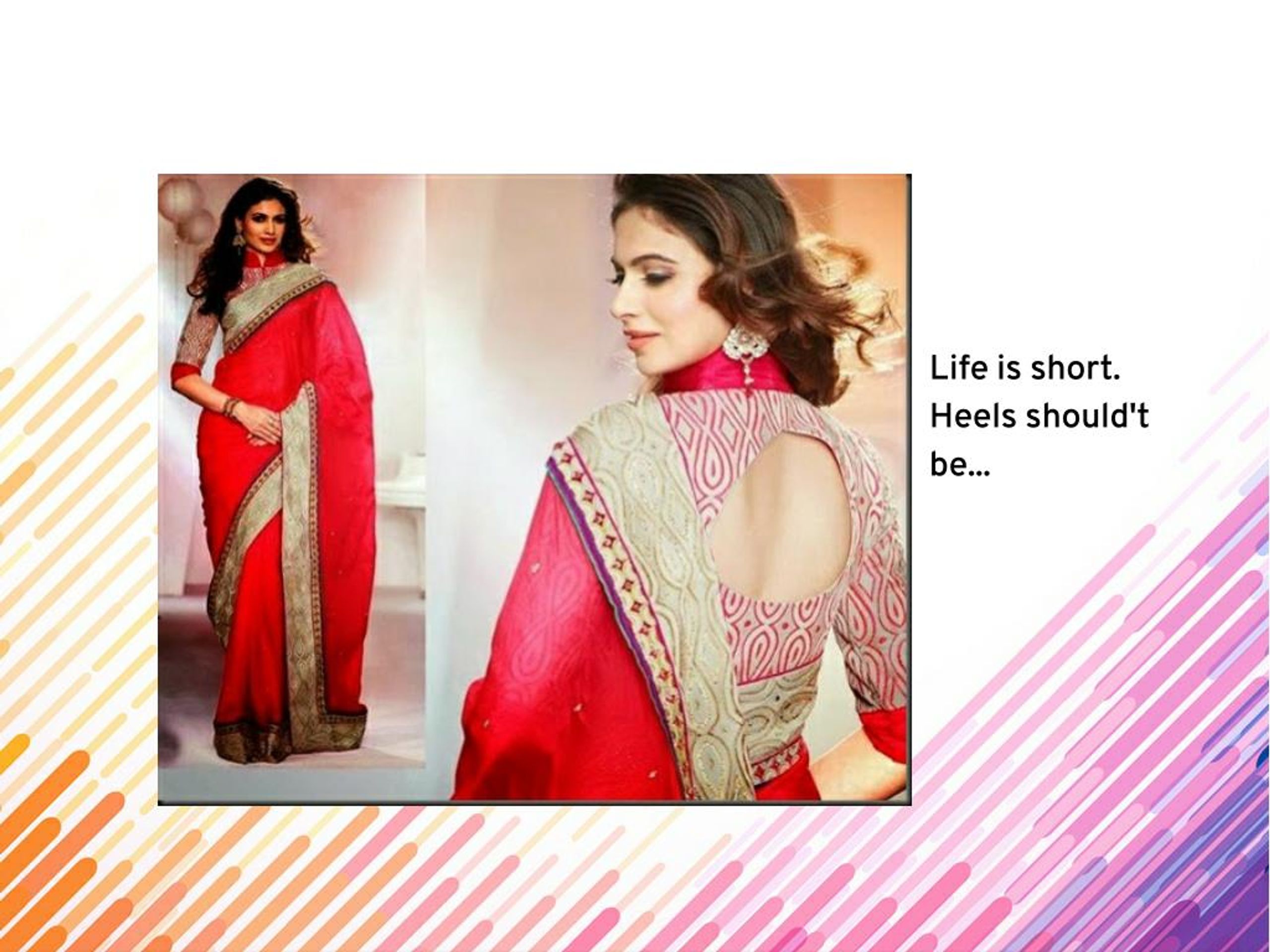 PPT - Top Saree Blouse Back Neck Designs PowerPoint Presentation, free  download - ID:7331837