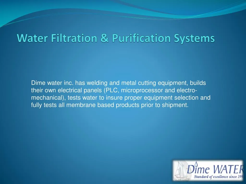 Water purification presentation