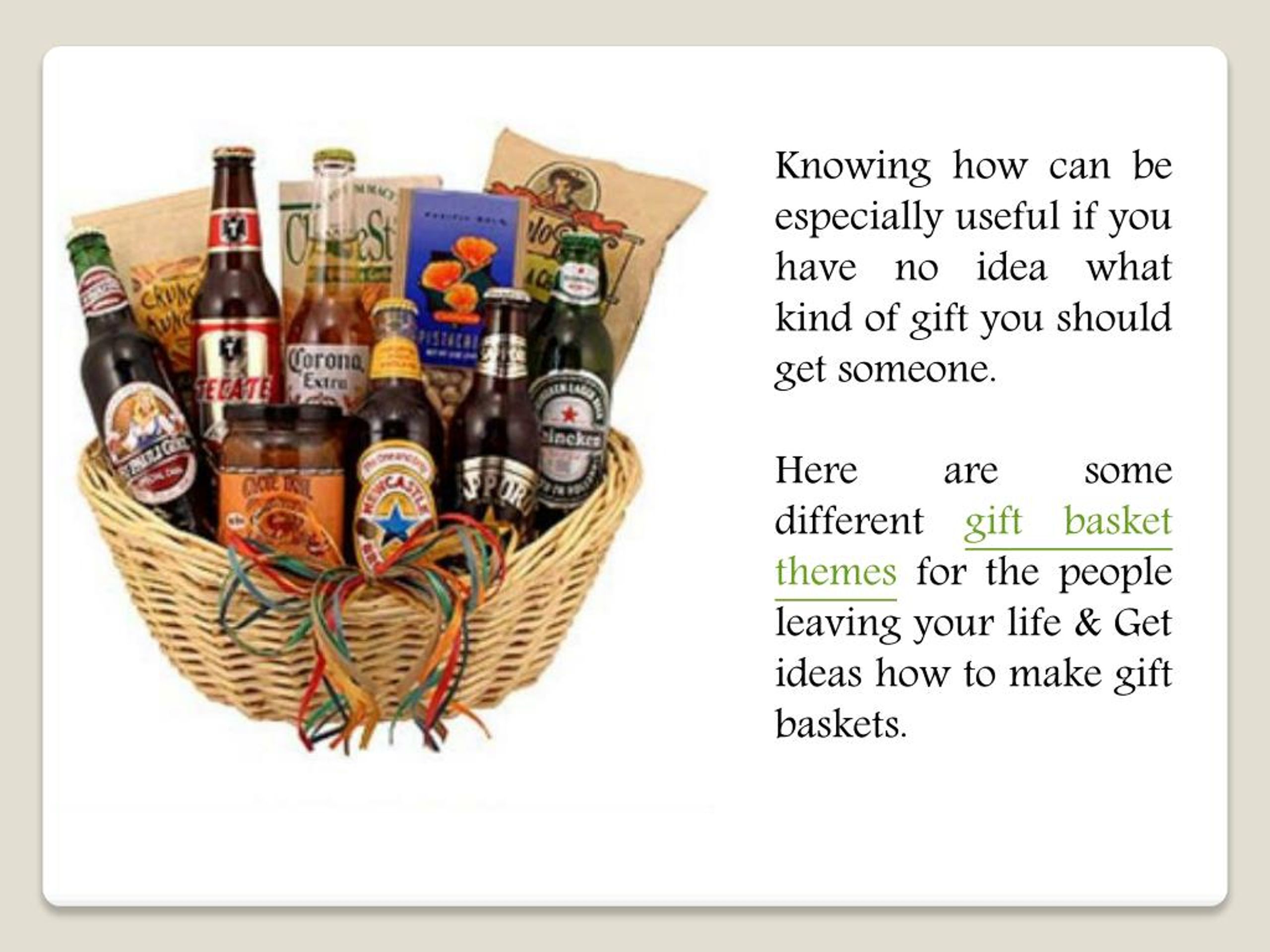 gift basket presentation