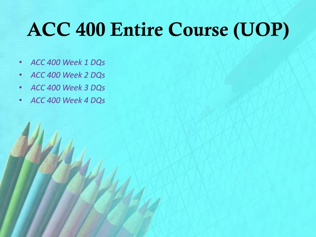 acc 400 week 2 acc 400 week 2