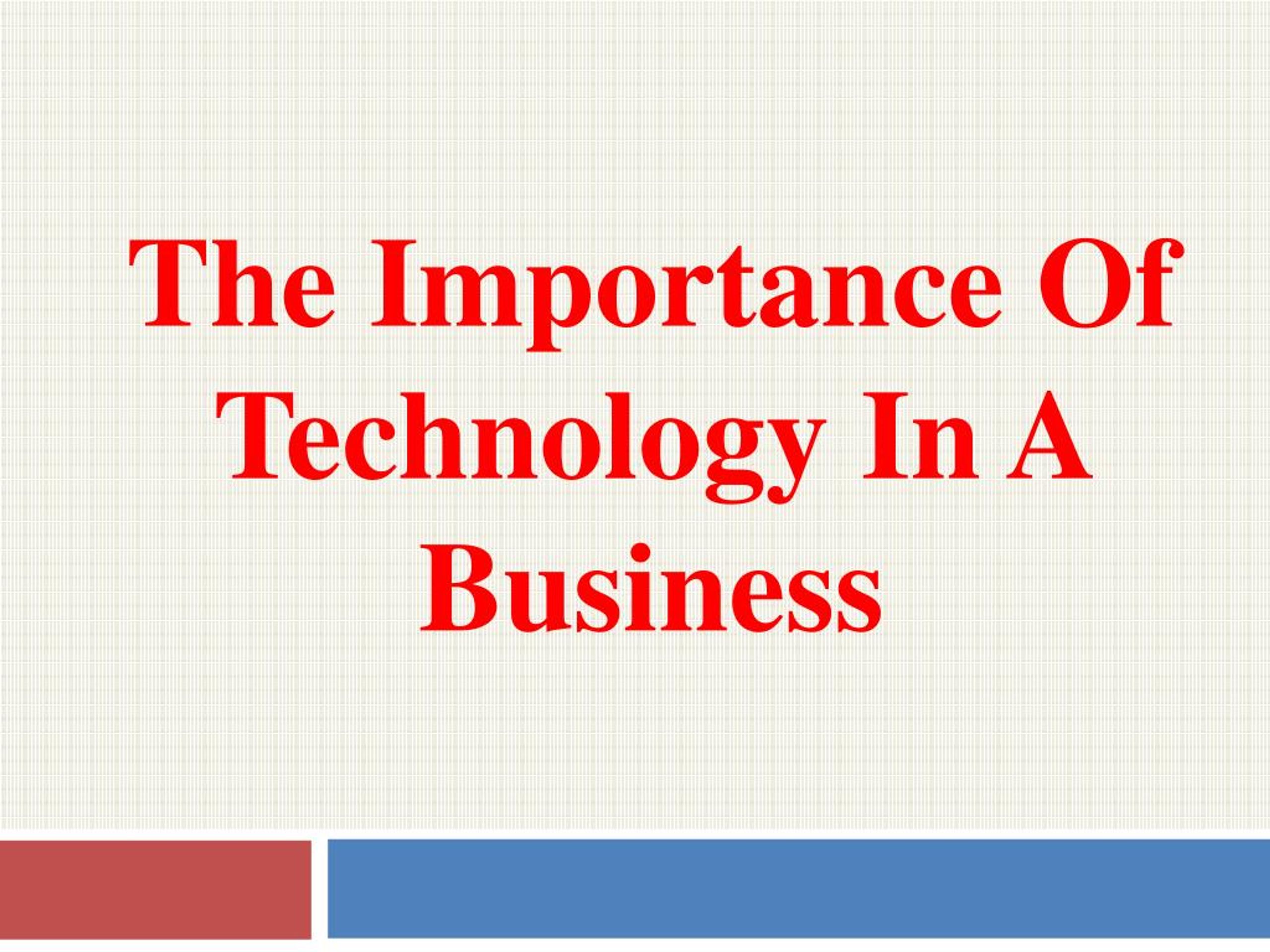What is Technology Management and Why is it Important in Business PowerPoint Presentations?