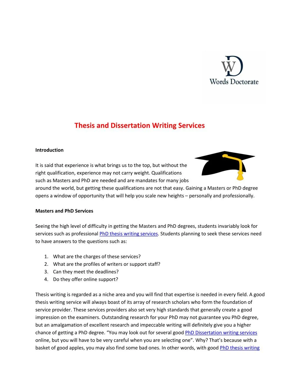 dissertation services uk vs thesis