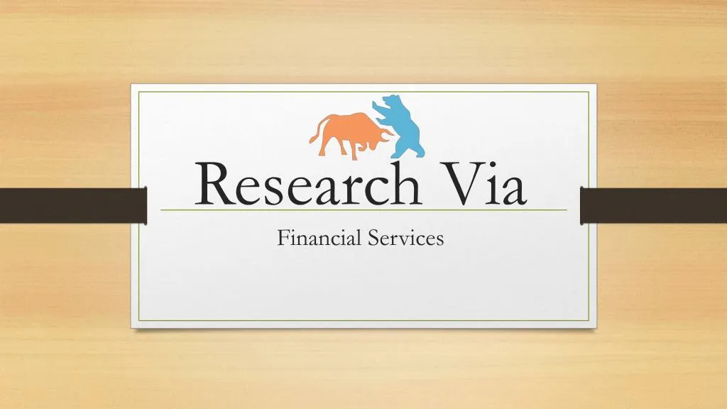 research via financial services n.