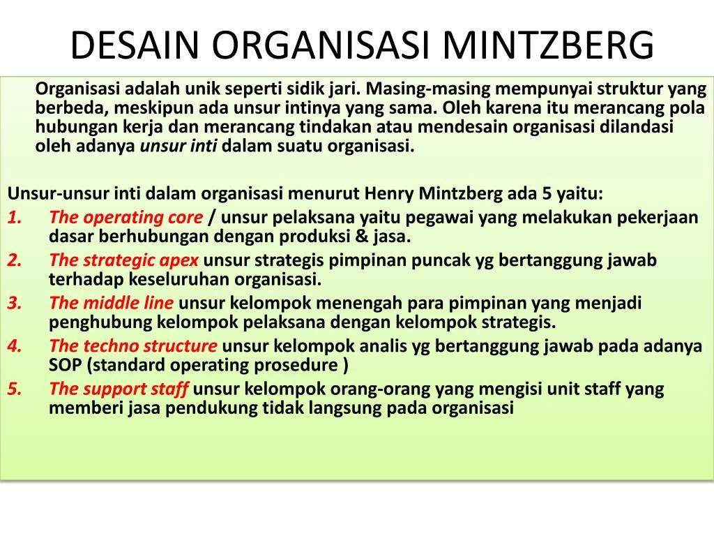 PPT - Pilihan Desain Organisasi PowerPoint Presentation 