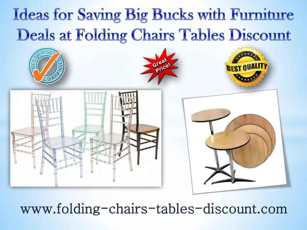 PPT Ideas for Saving Big Bucks with Furniture Deals at Folding Chairs