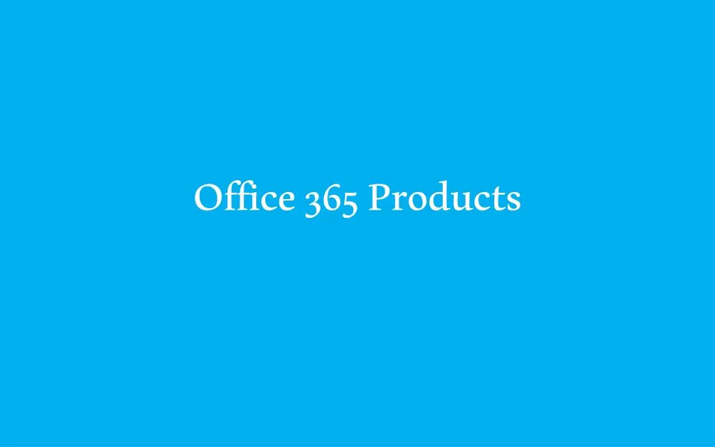office 365 products n.