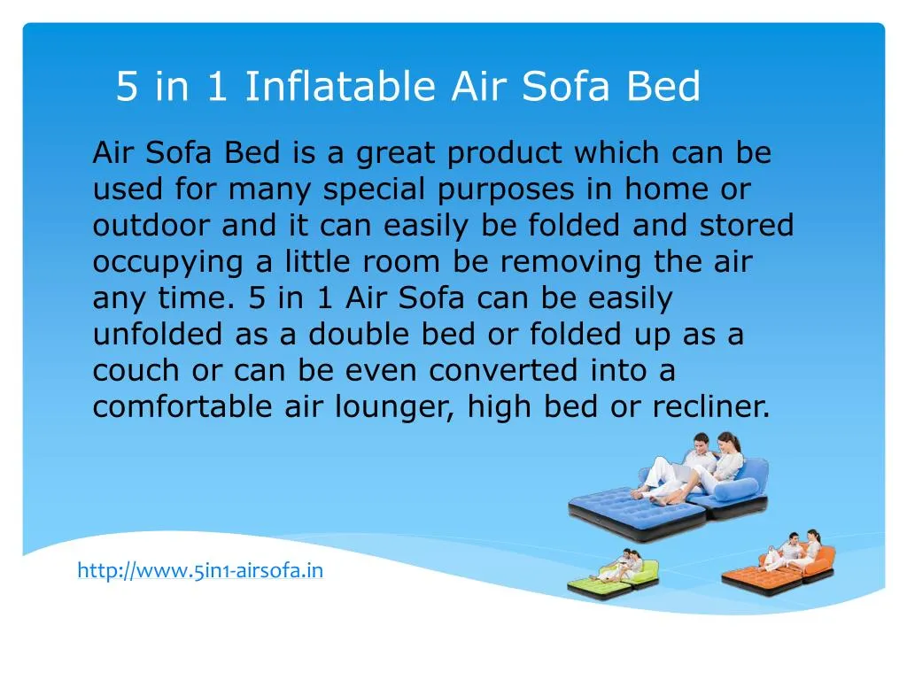5 in 1 inflatable air sofa bed n.