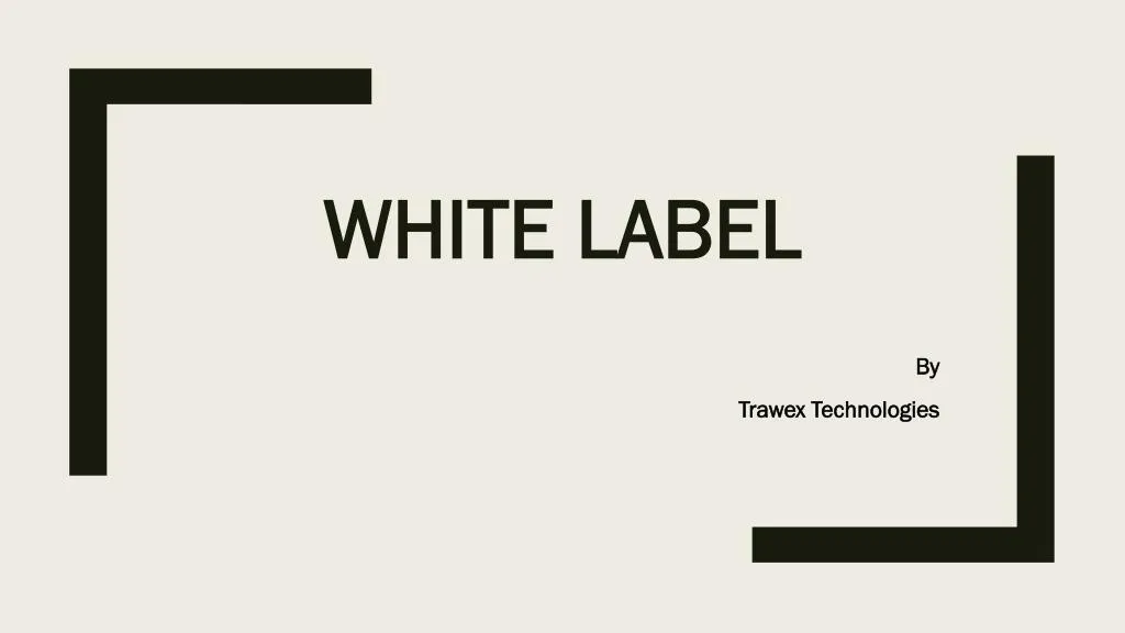 white label n.
