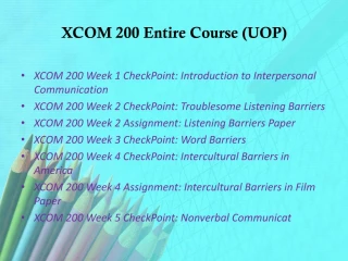 xcom 200 week 2 listening barriers xcom 200 week 2 listening barriers