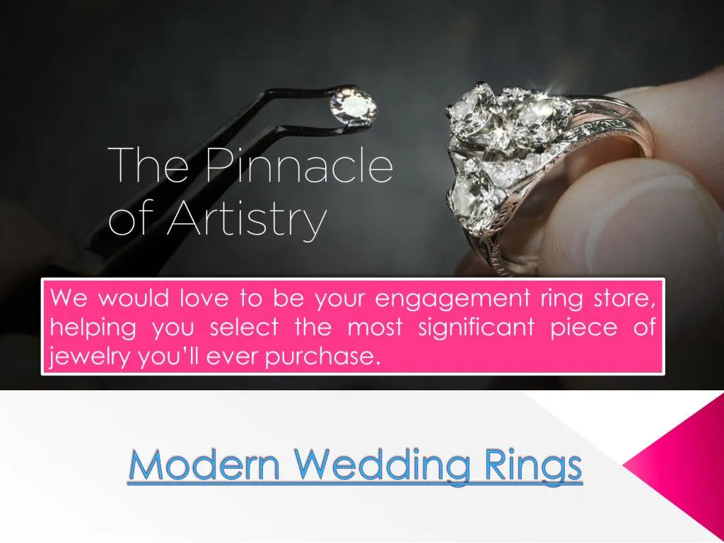 modern wedding rings n.