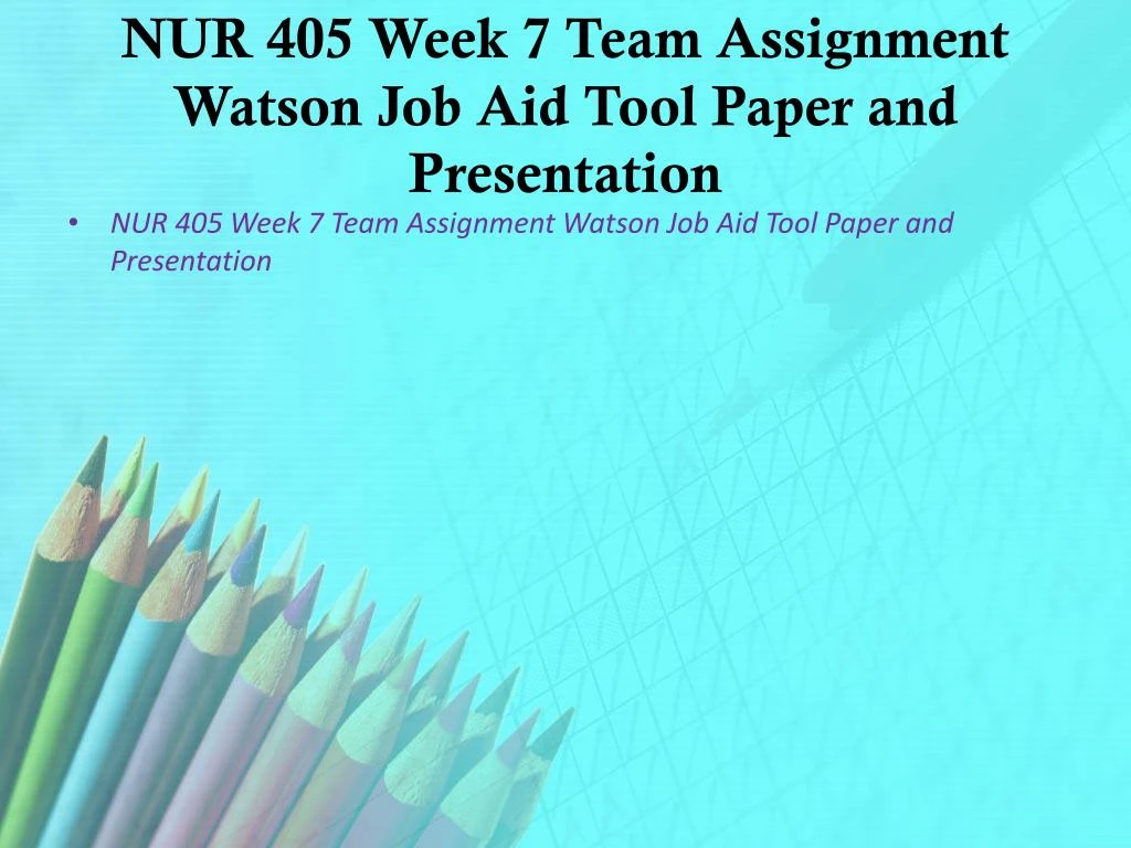 week 6 nur 405 presentation week 6 nur 405 presentation