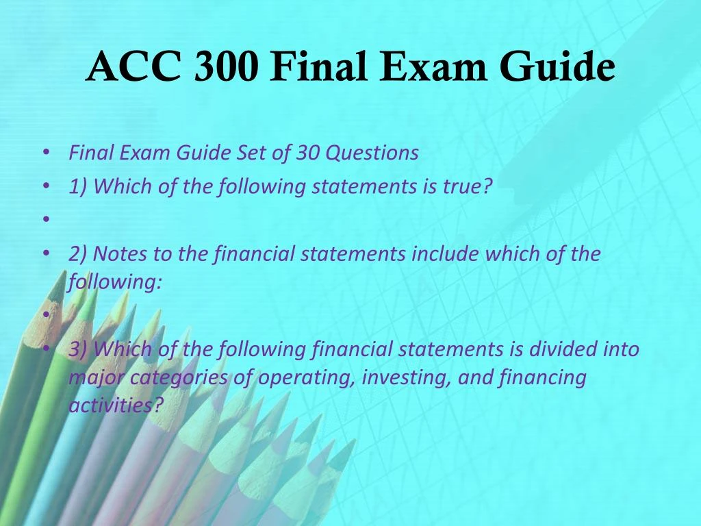 acc3320 final exam acc3320 final exam