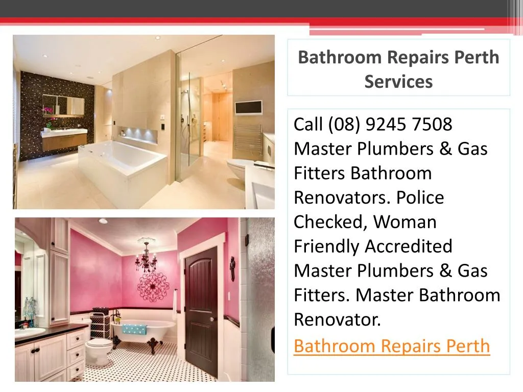 bathroom repairs perth services n.