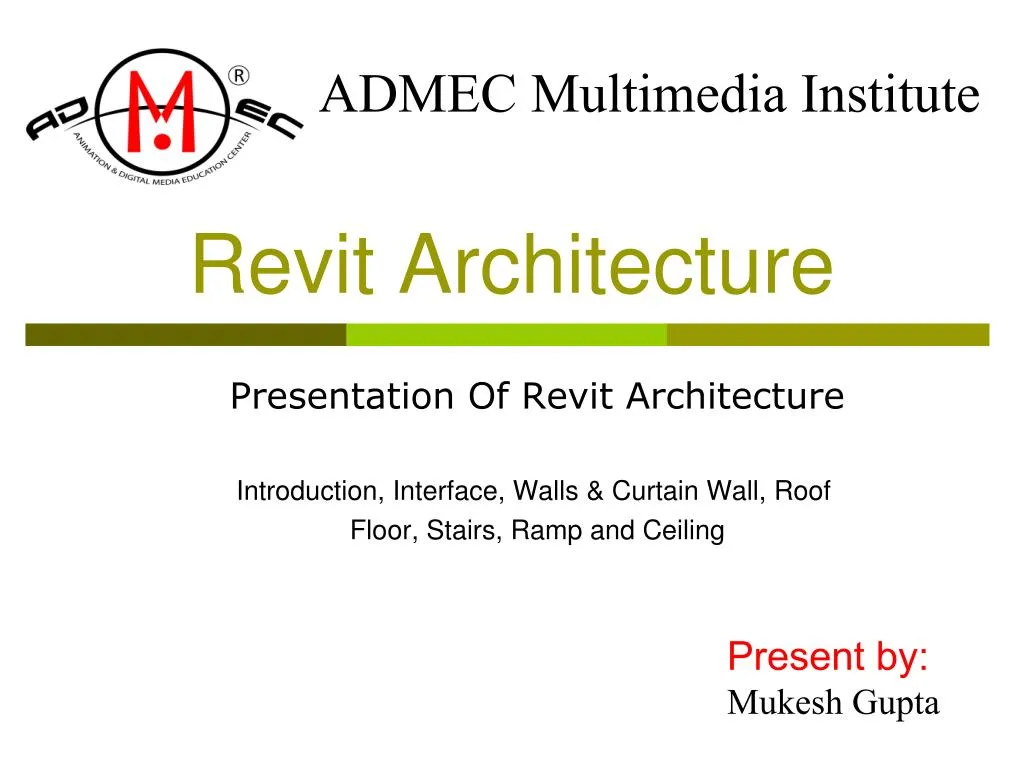 PPT - Introduction Of Revit Architecture, Structure, And System ...