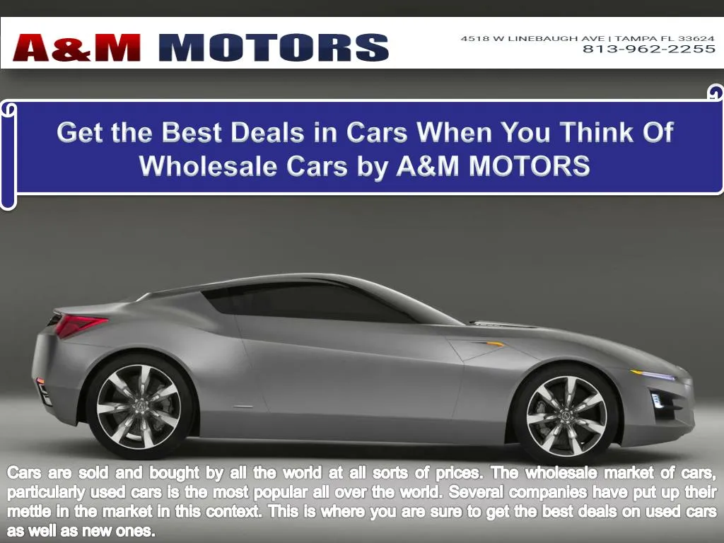 PPT Get the Best Deals in Cars When you think of Wholesale Cars by A