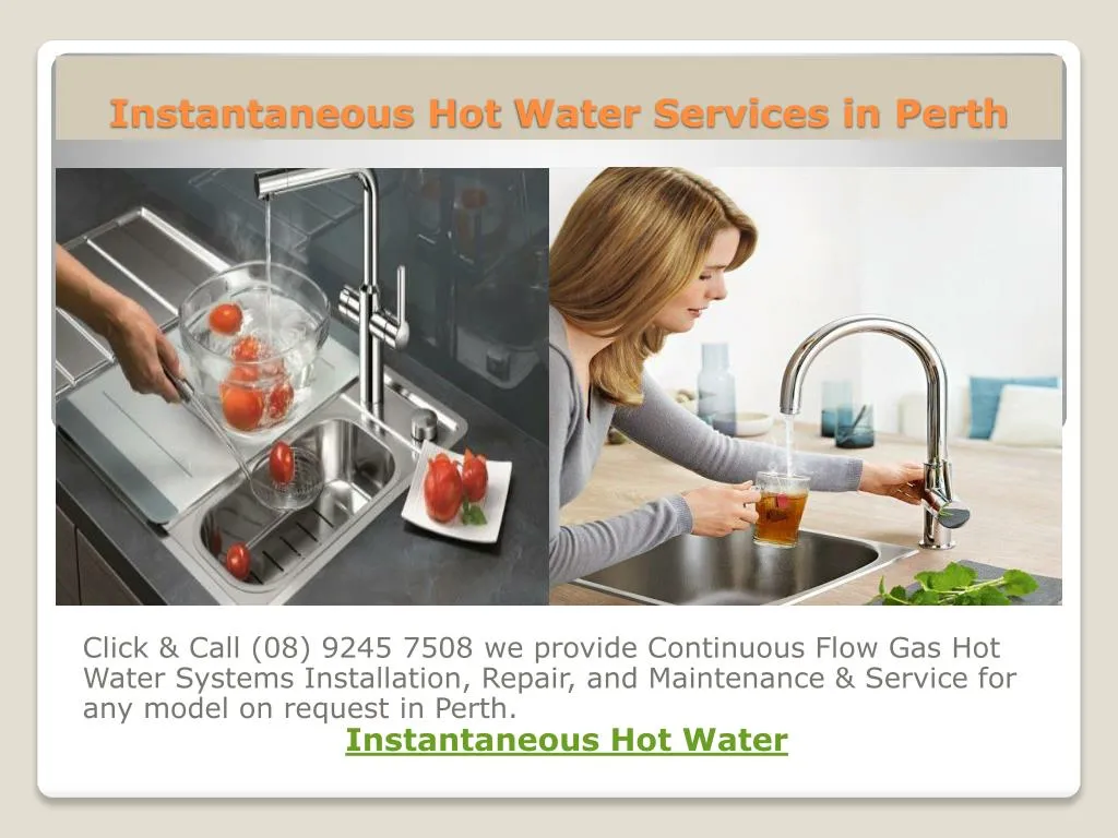 instantaneous hot water services in perth n.