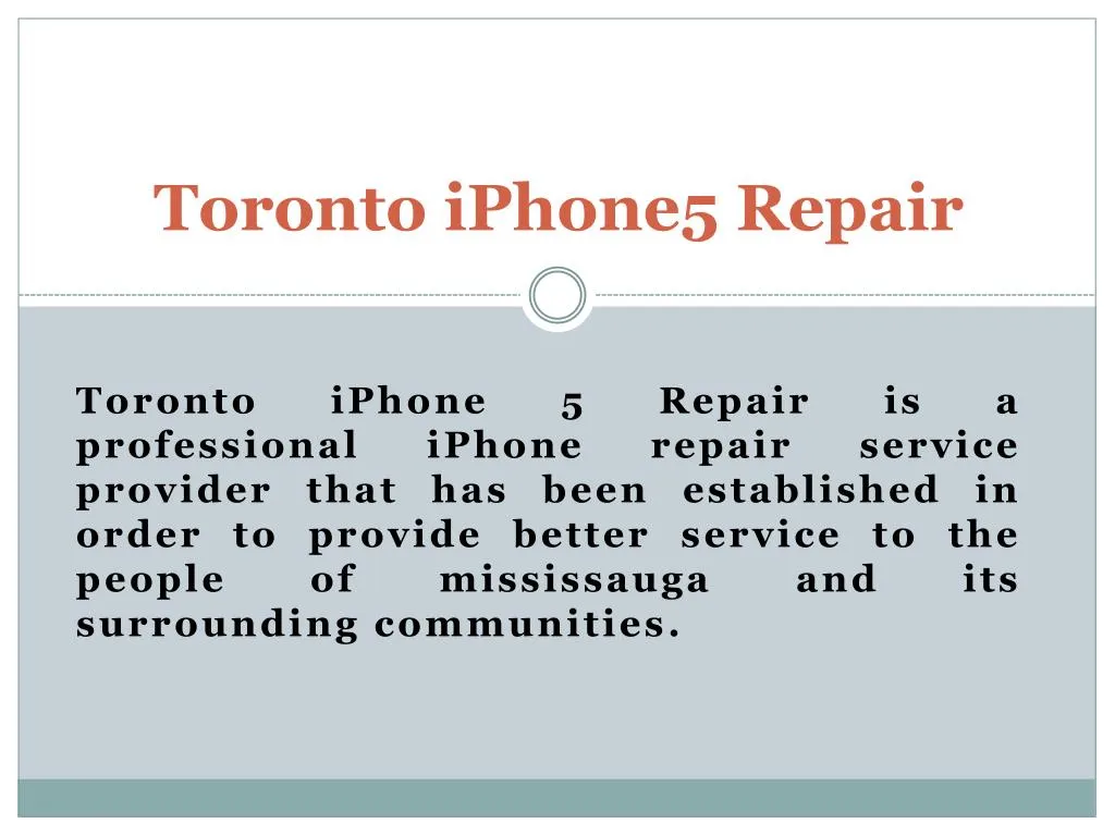 toronto iphone5 repair n.
