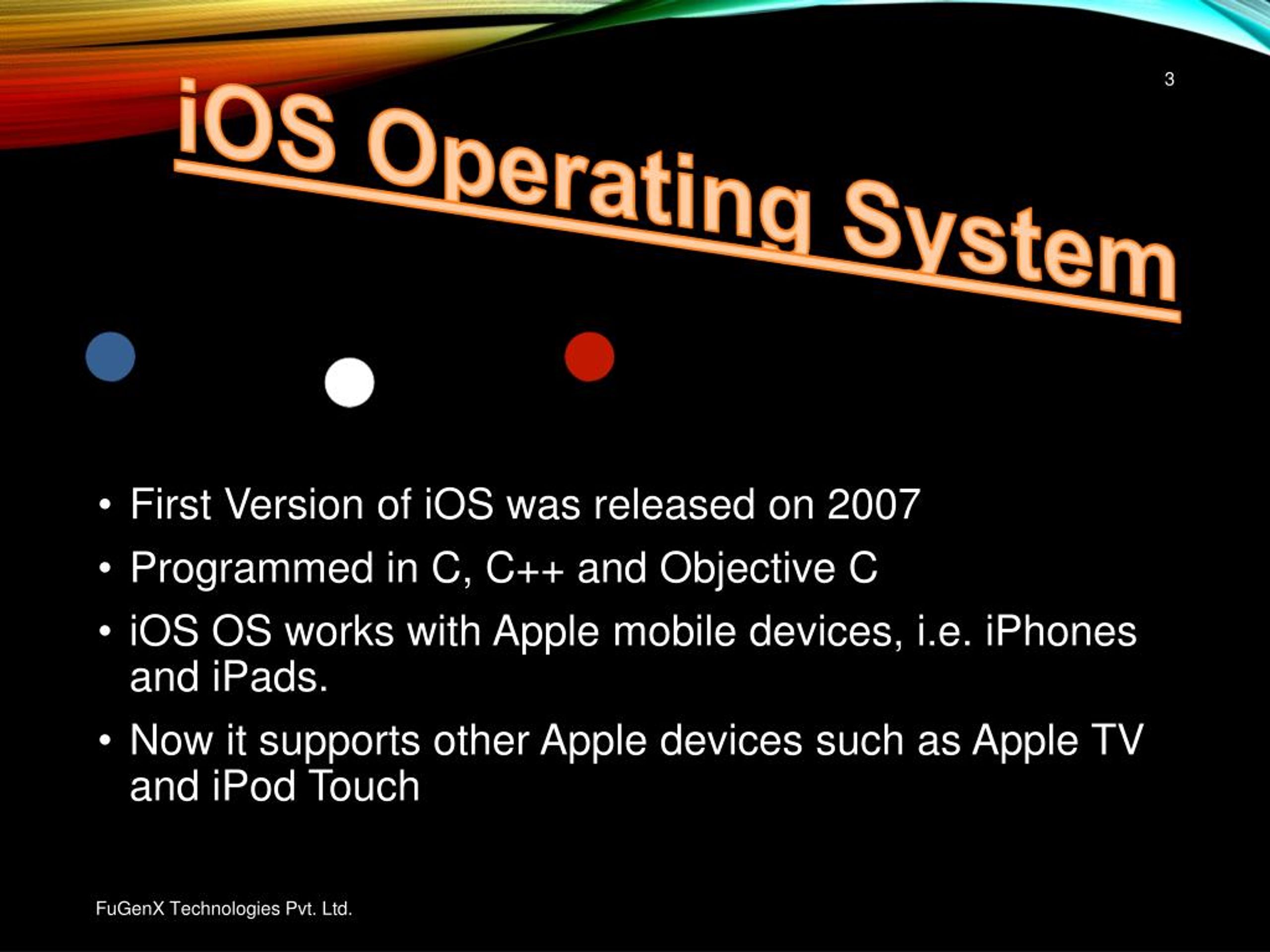 presentation on ios operating system