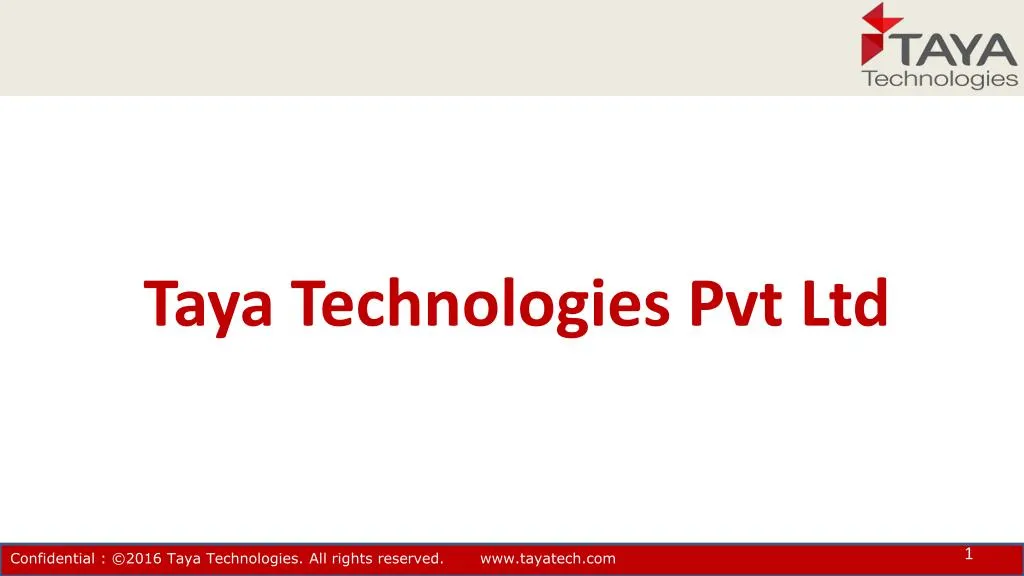 taya technologies pvt ltd n.