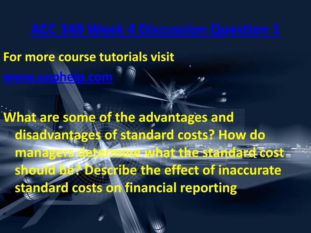effect of inaccurate standard costs on financial reporting effect of inaccurate standard costs on financial reporting