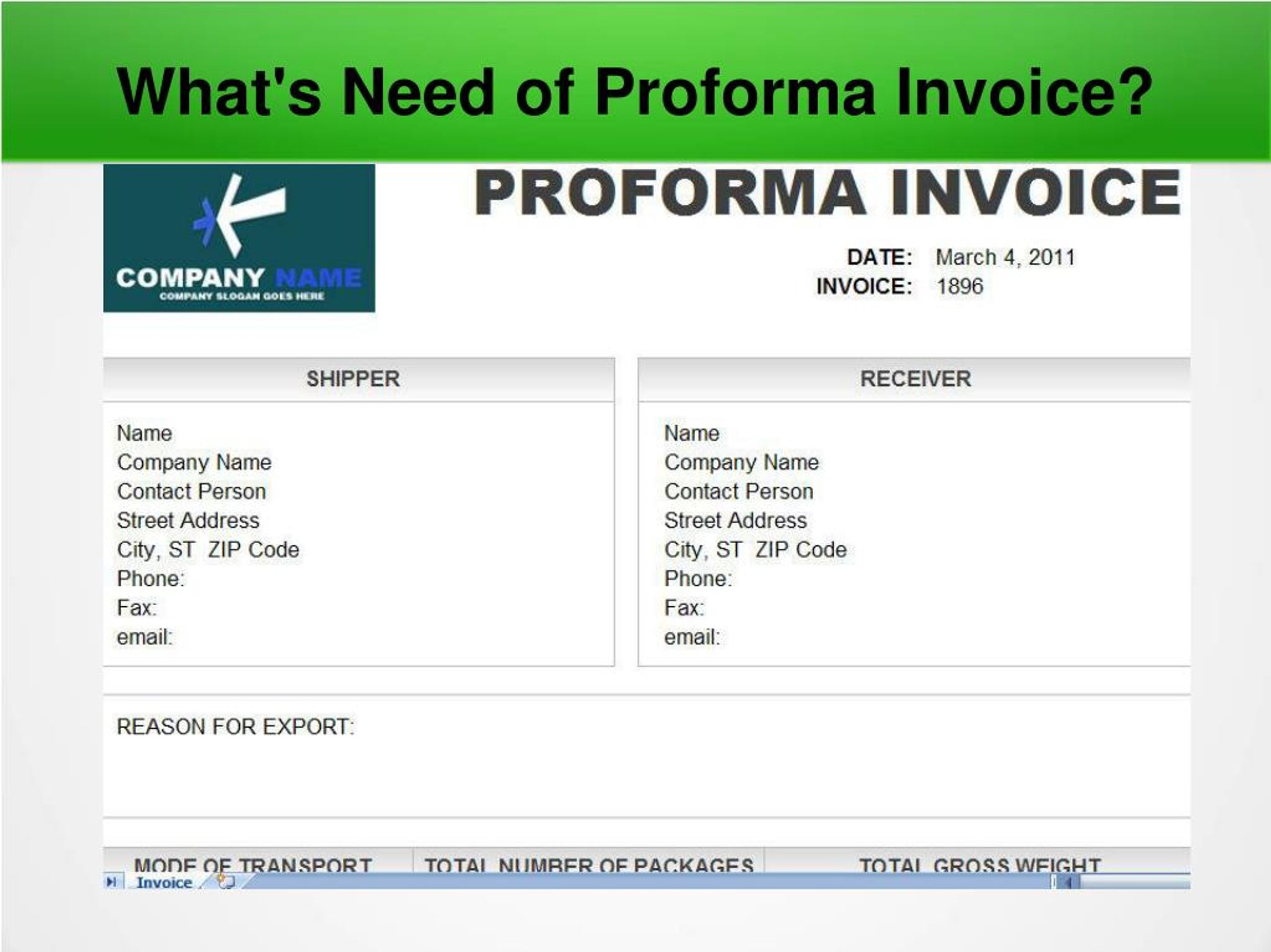 Proforma Invoice Excel from image4.slideserve.com
