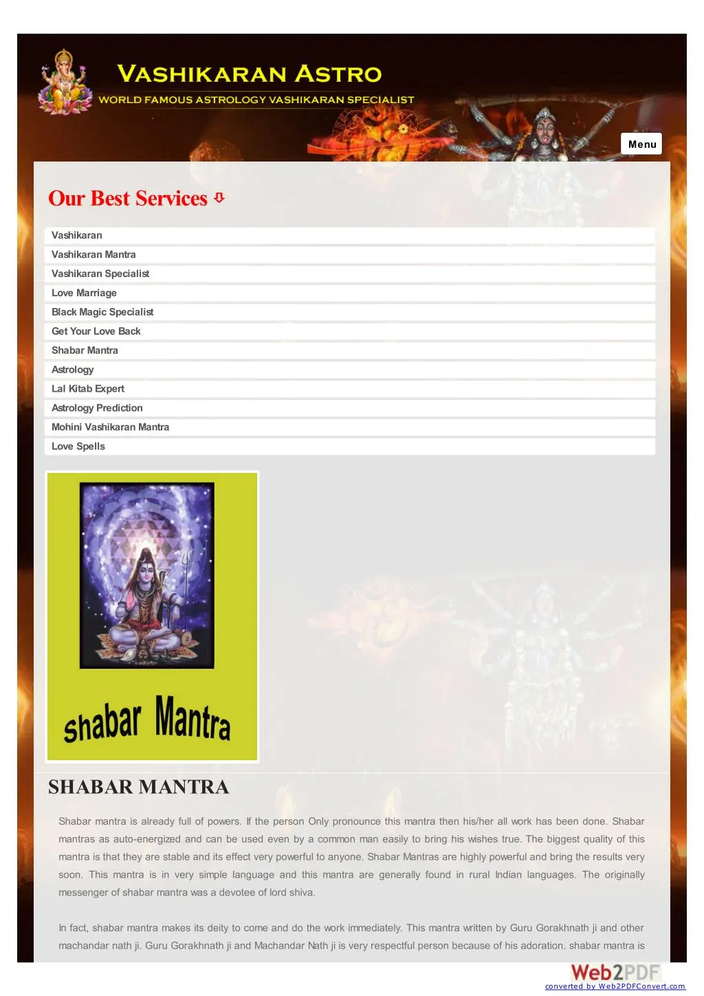 shabar mantra free download