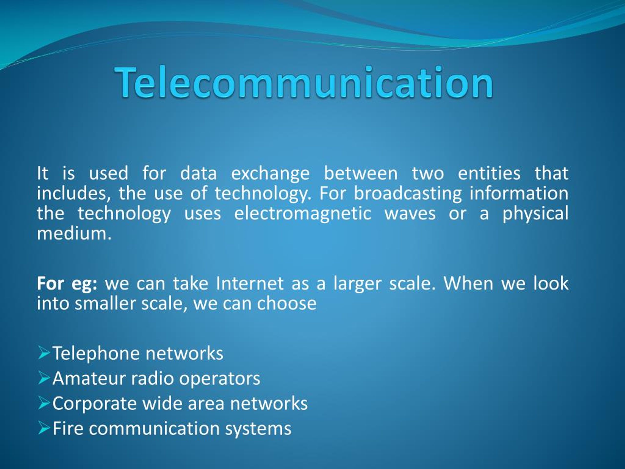 communication system ppt presentation