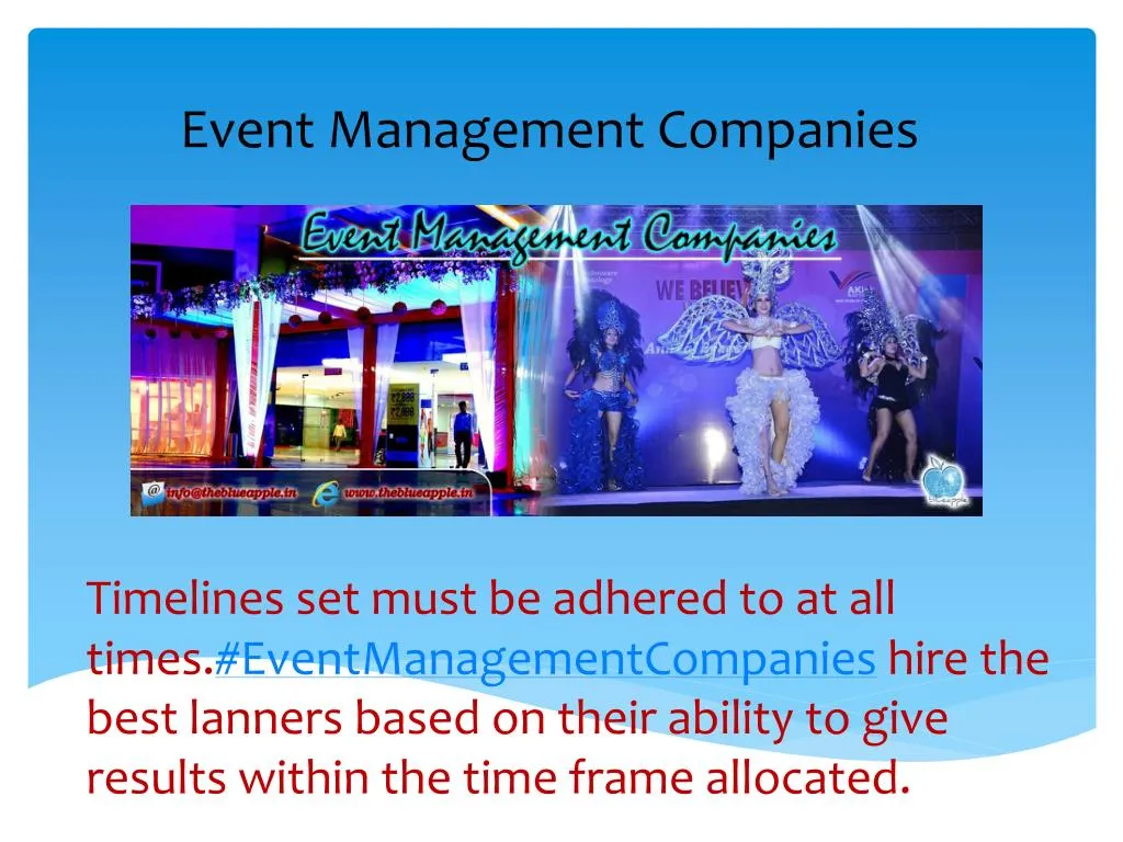 presentation on event management company