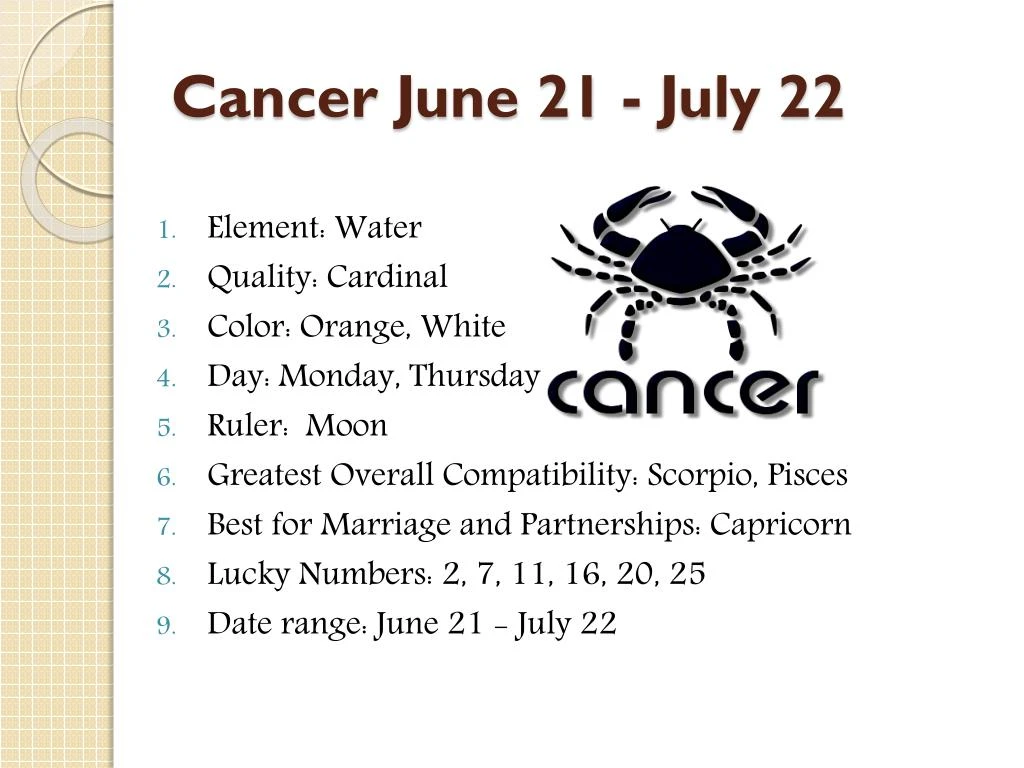 Is 21st June a Cancer?