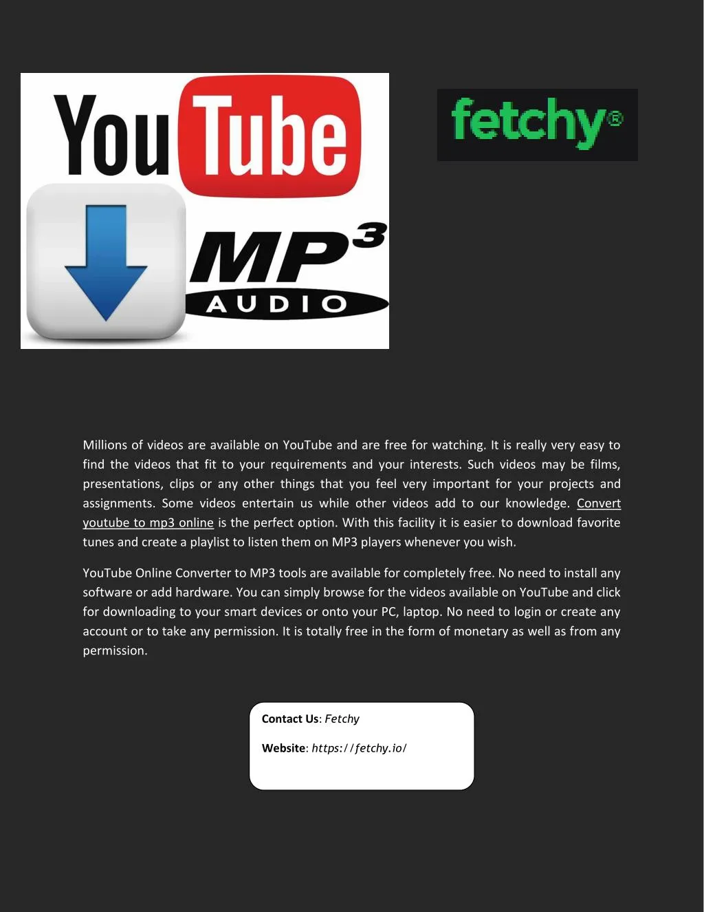 convert youtube to mp3 download