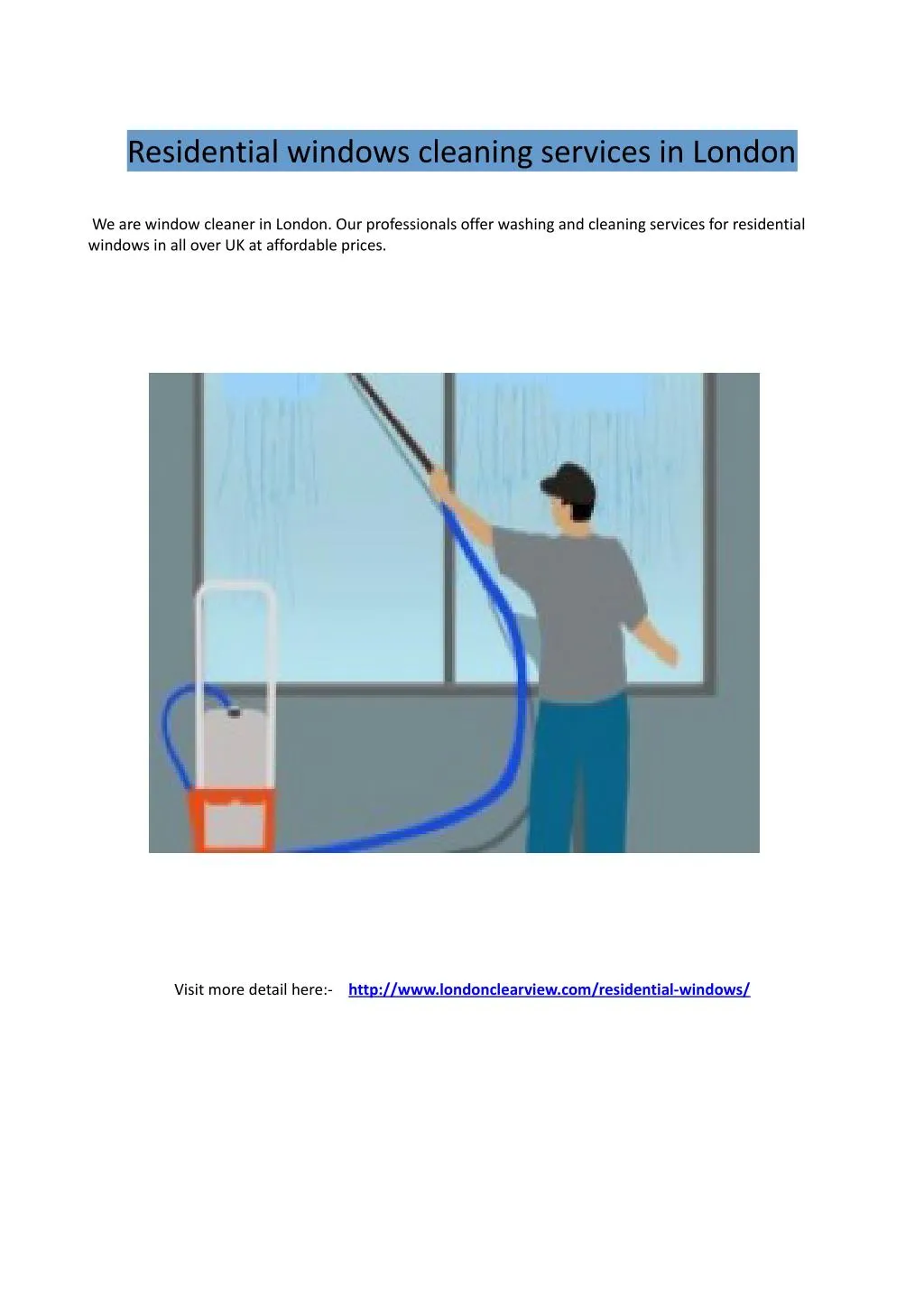 PPT Residential windows cleaning services in London PowerPoint