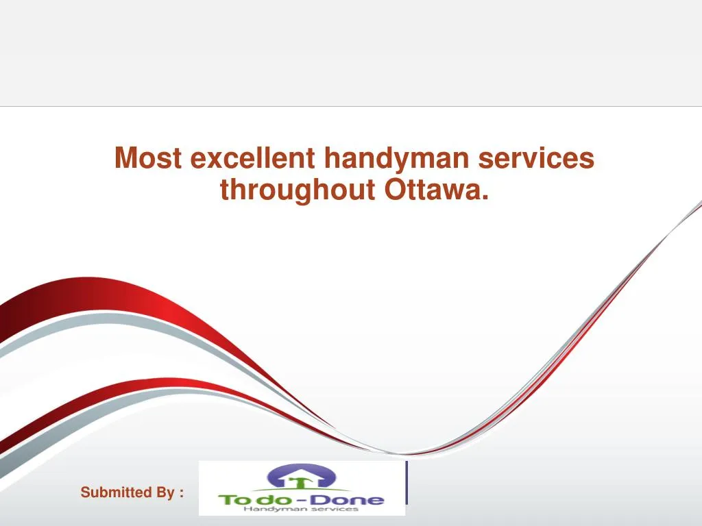 most excellent handyman services throughout ottawa n.