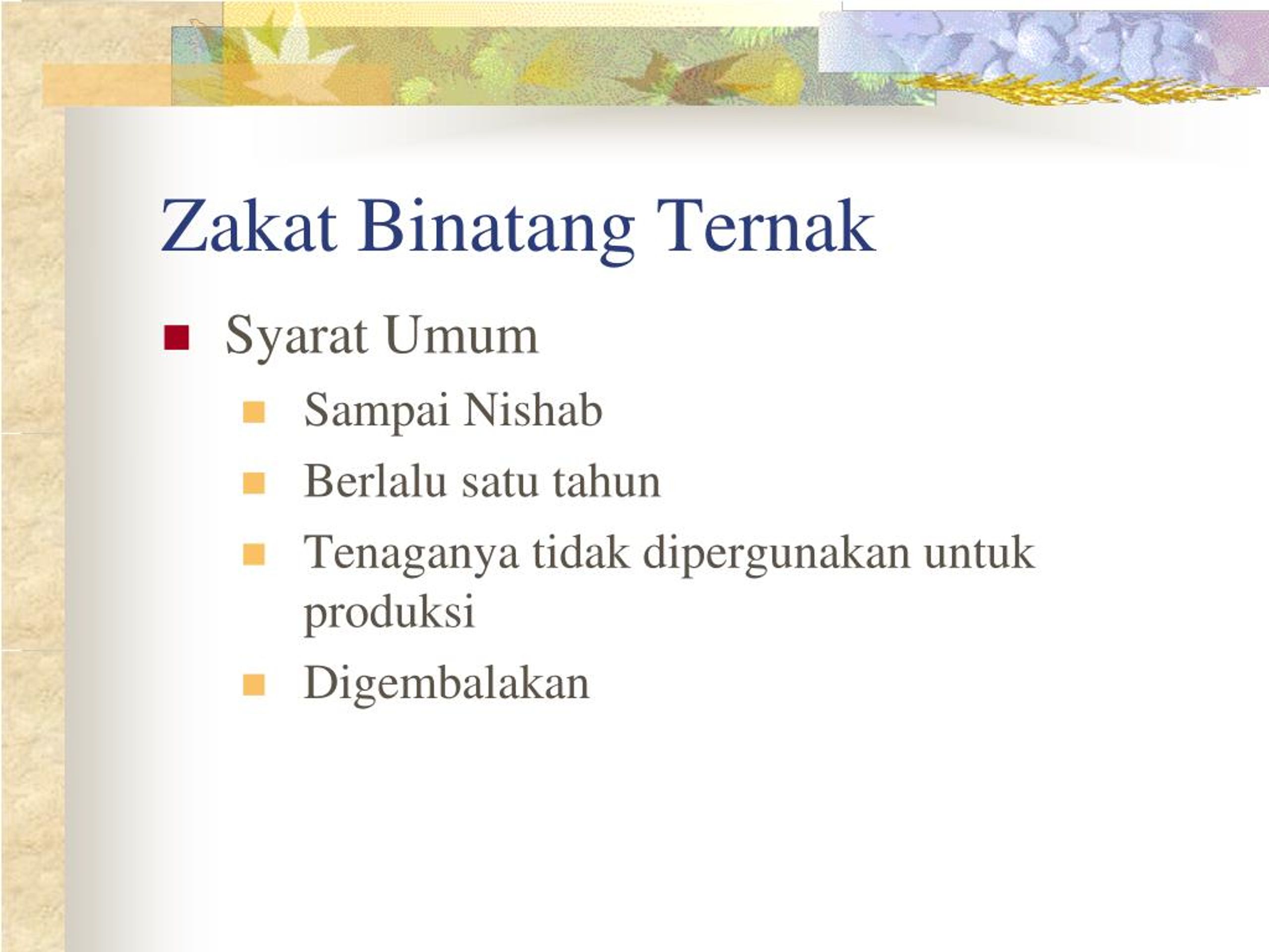 Ppt Harta Wajib Zakat Powerpoint Presentation Free Download Id 7348581