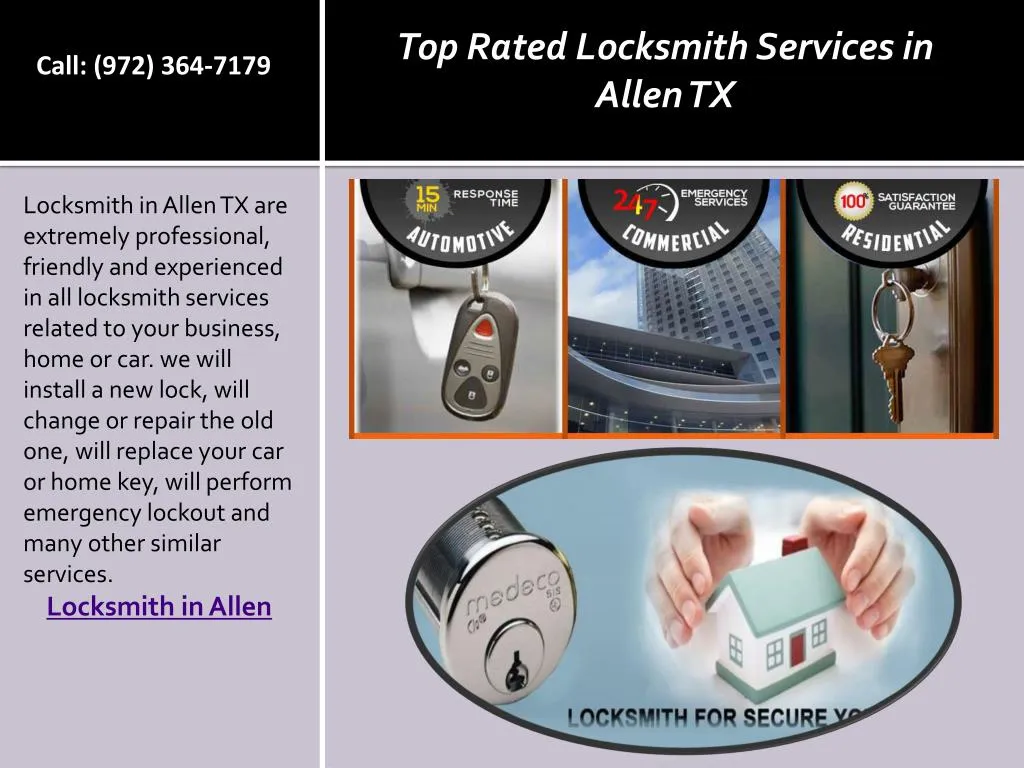 PPT - Top Rated Locksmith Services in Allen TX PowerPoint Presentation ...