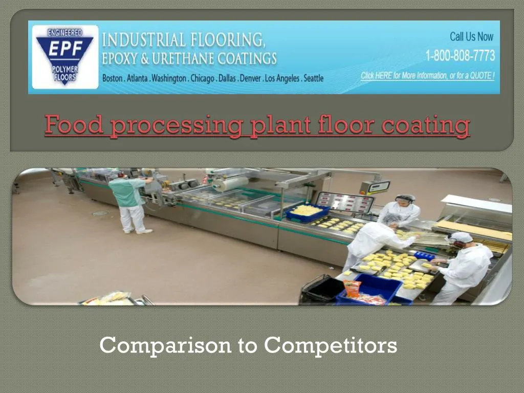PPT Food processing plant floor coating PowerPoint Presentation, free