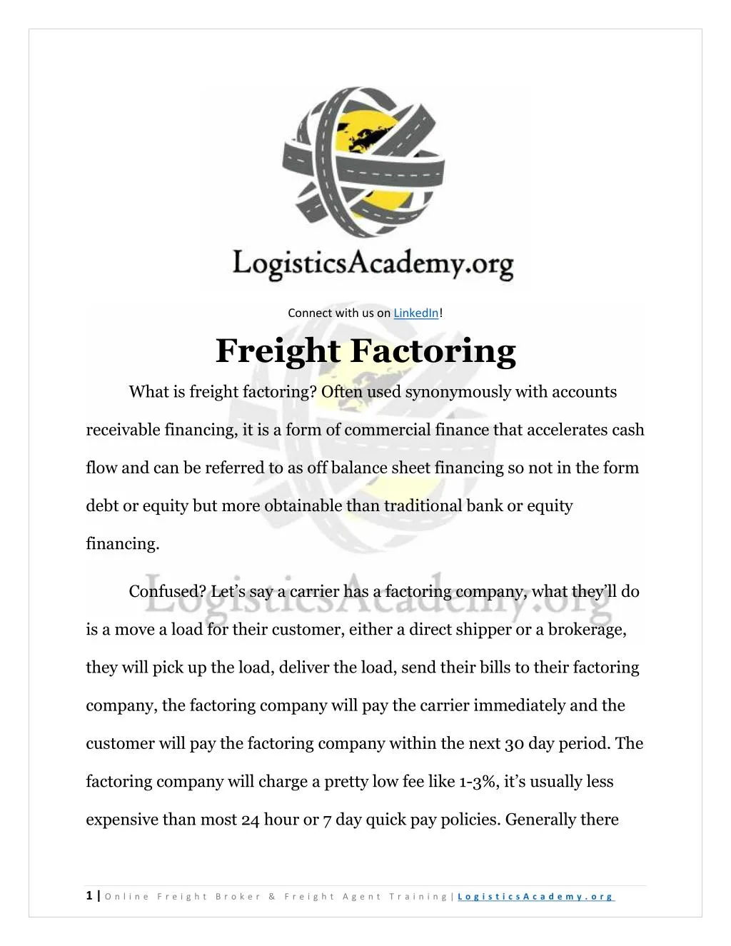 PPT - Freight Factoring For Freight Brokers PowerPoint Presentation ...