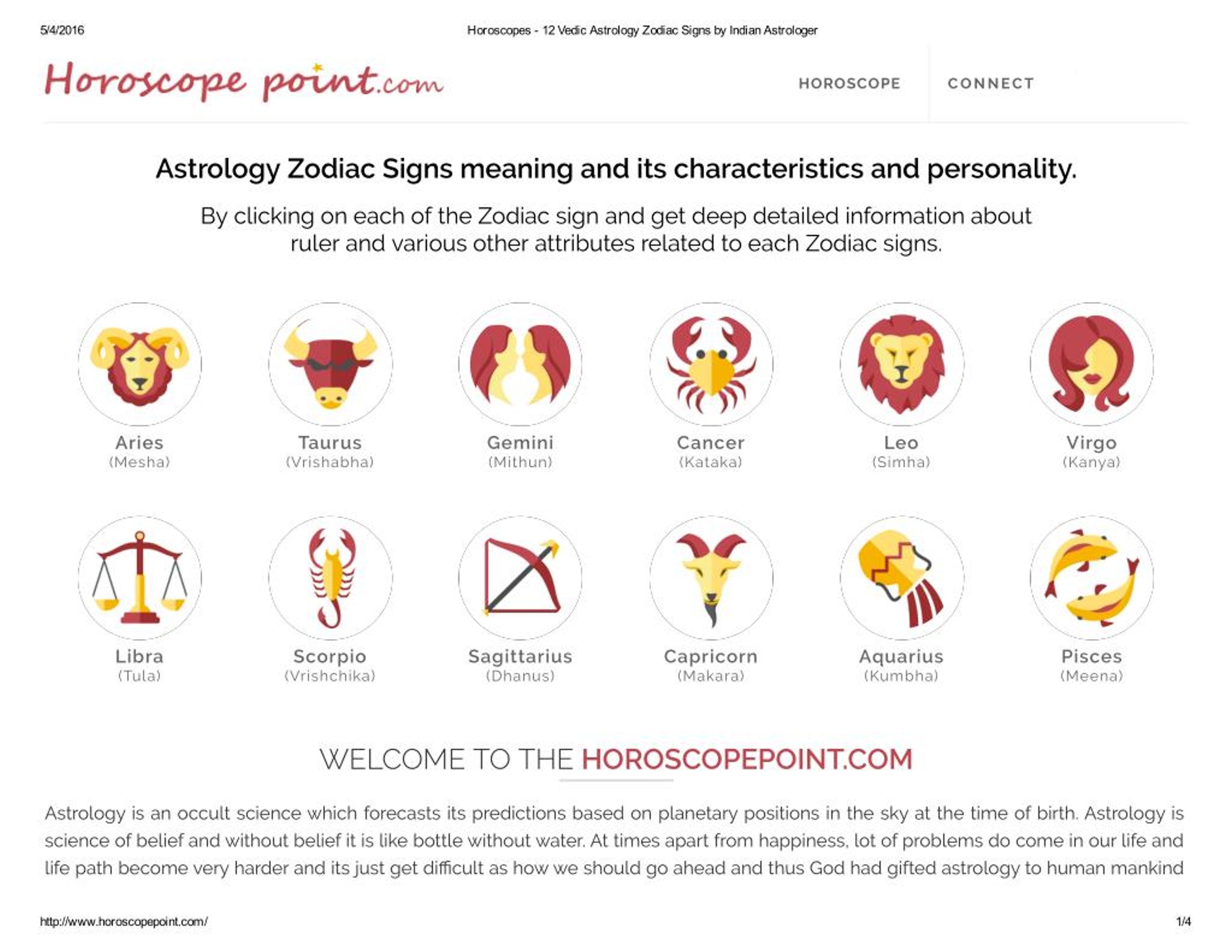 zodiac signs presentation