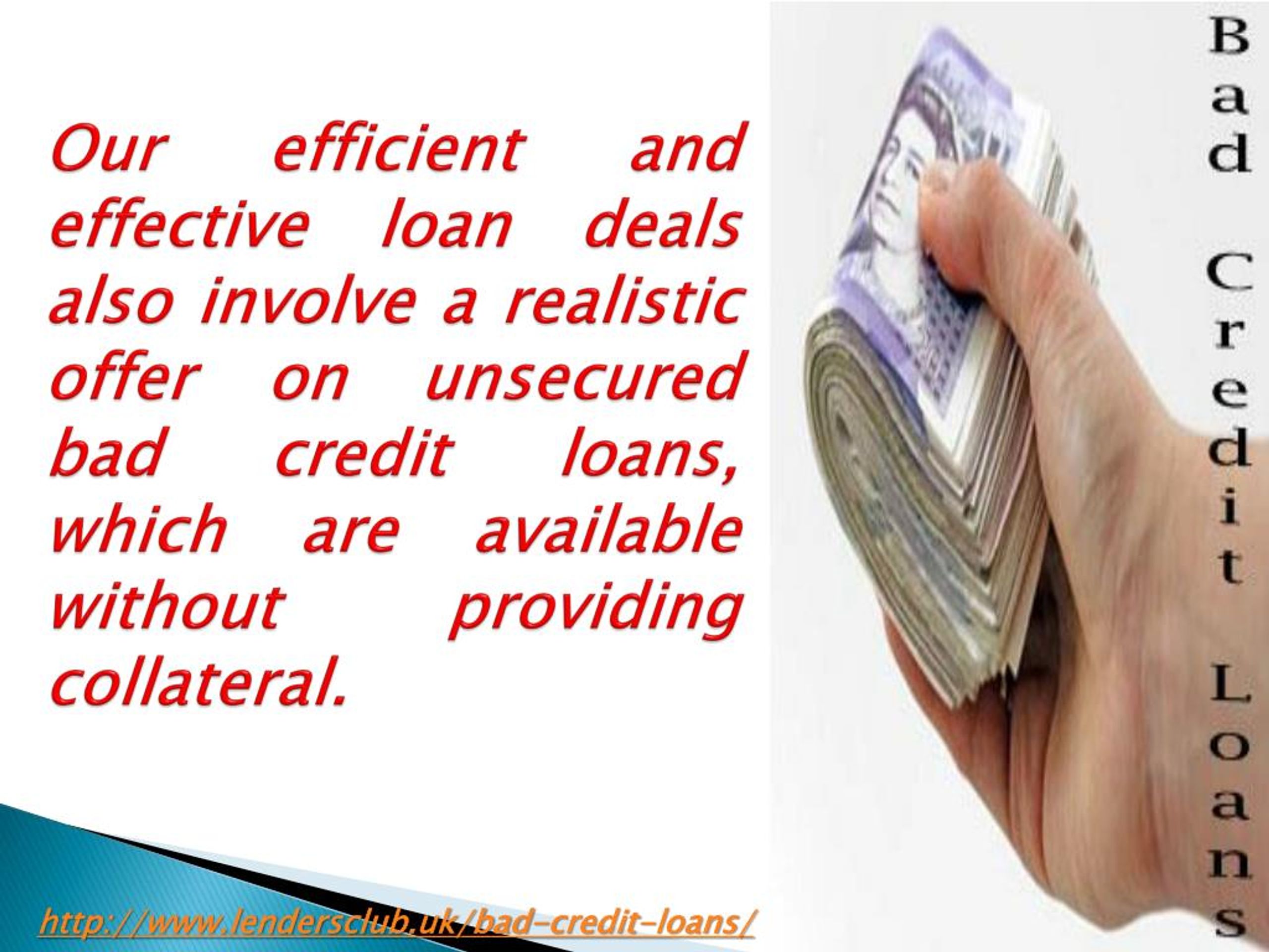 PPT Bad Credit Loans for Unemployed People in the UK