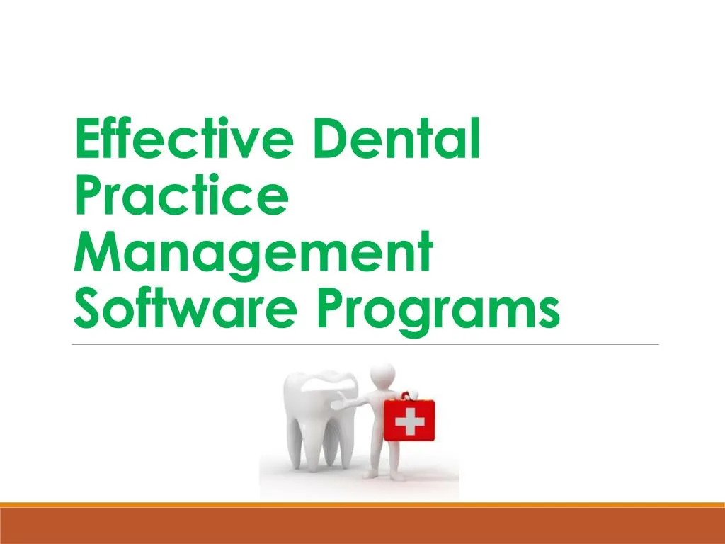effective dental practice management software programs n.