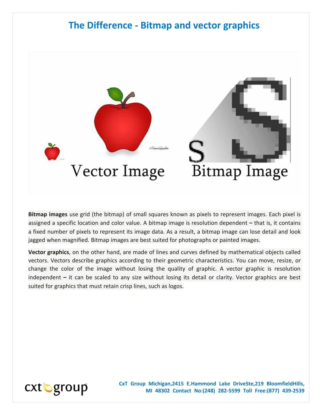 PPT - The Difference - Bitmap And Vector Graphics PowerPoint ...