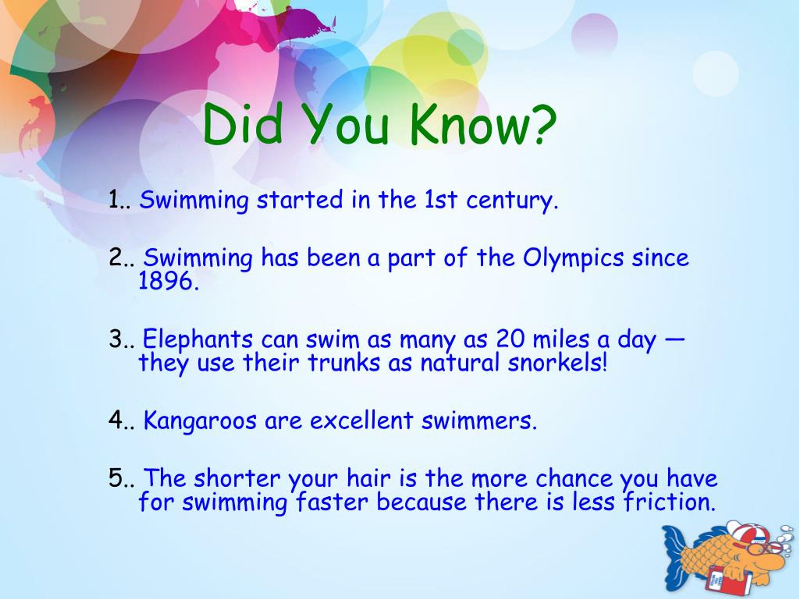 Ppt Interesting Facts About Swimming Watersafe Swim School Powerpoint Presentation Id7352802