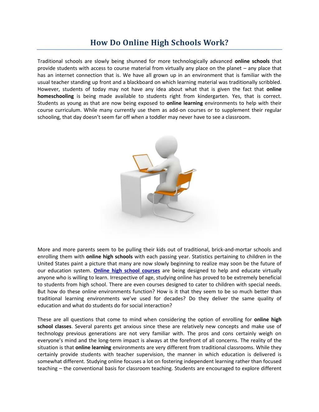 PPT - How Do Online High Schools Work? PowerPoint Presentation, free ...